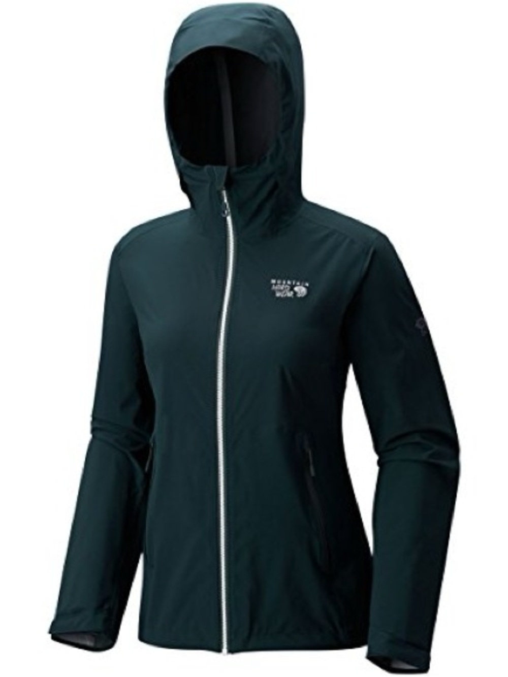 Mountain Hardwear Women's Hooded Softshell Jacket - Teal Green